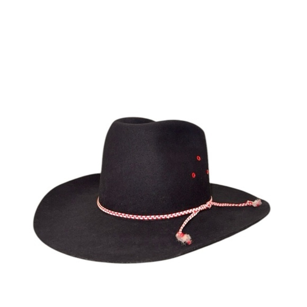 American‎ Hat Company Maxi-Felt Black Western Cowboy Hat Size 7 1/4
